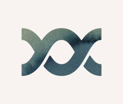 a graphic similar to a dna strand